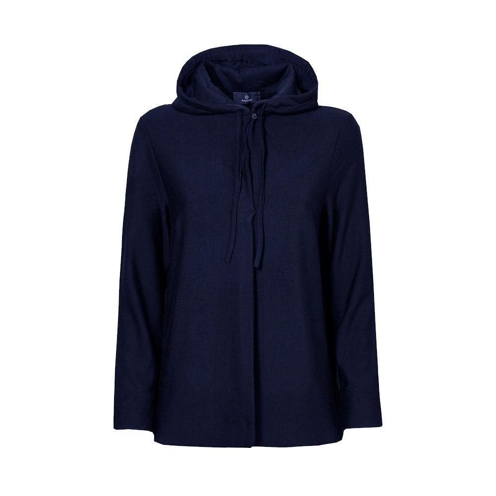 Ragno Felpa con Zip da Donna con cappuccio in Eco Techno Fleece DE75XE S70 - Passarelli Biancheria