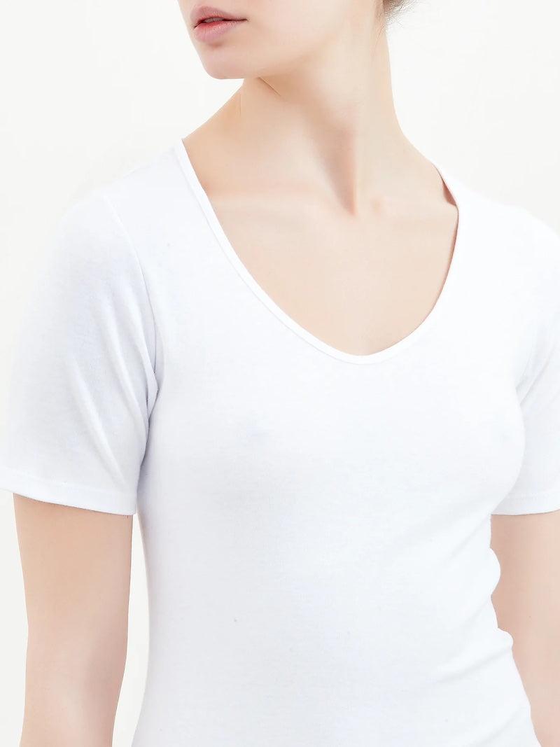 Ragno Maglia Intima da Donna in Caldo Cotone Felpato Maniche Corte D229A8 S12 - Passarelli Biancheria