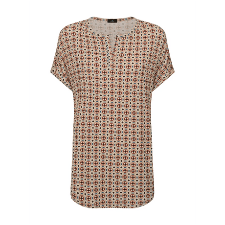 Ragno Maglietta Estiva da Donna con collo a serafino in Viscosa Summer DH13TX S34 - Passarelli Biancheria