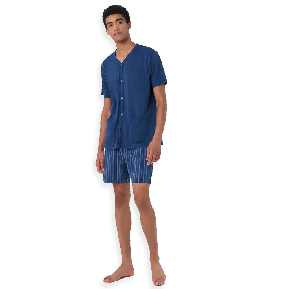 Ragno Pigiama Estivo Corto Aperto da Uomo U645NG S28 - Passarelli Biancheria