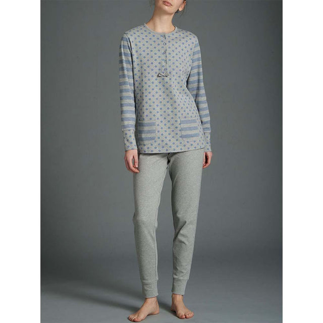 Ragno Pigiama Invernale in Caldo Cotone da Donna DA37N1 S50 - Passarelli Biancheria