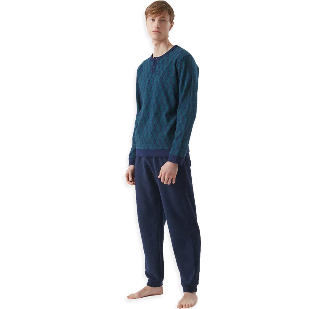 Ragno Pigiama Uomo Invernale Punto Milano U590N1 S38 - Passarelli Biancheria