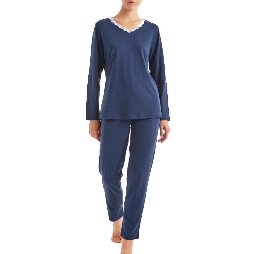 Ragno Pigiama da Donna in jersey di Cotone Kit008 S28 - Passarelli Biancheria