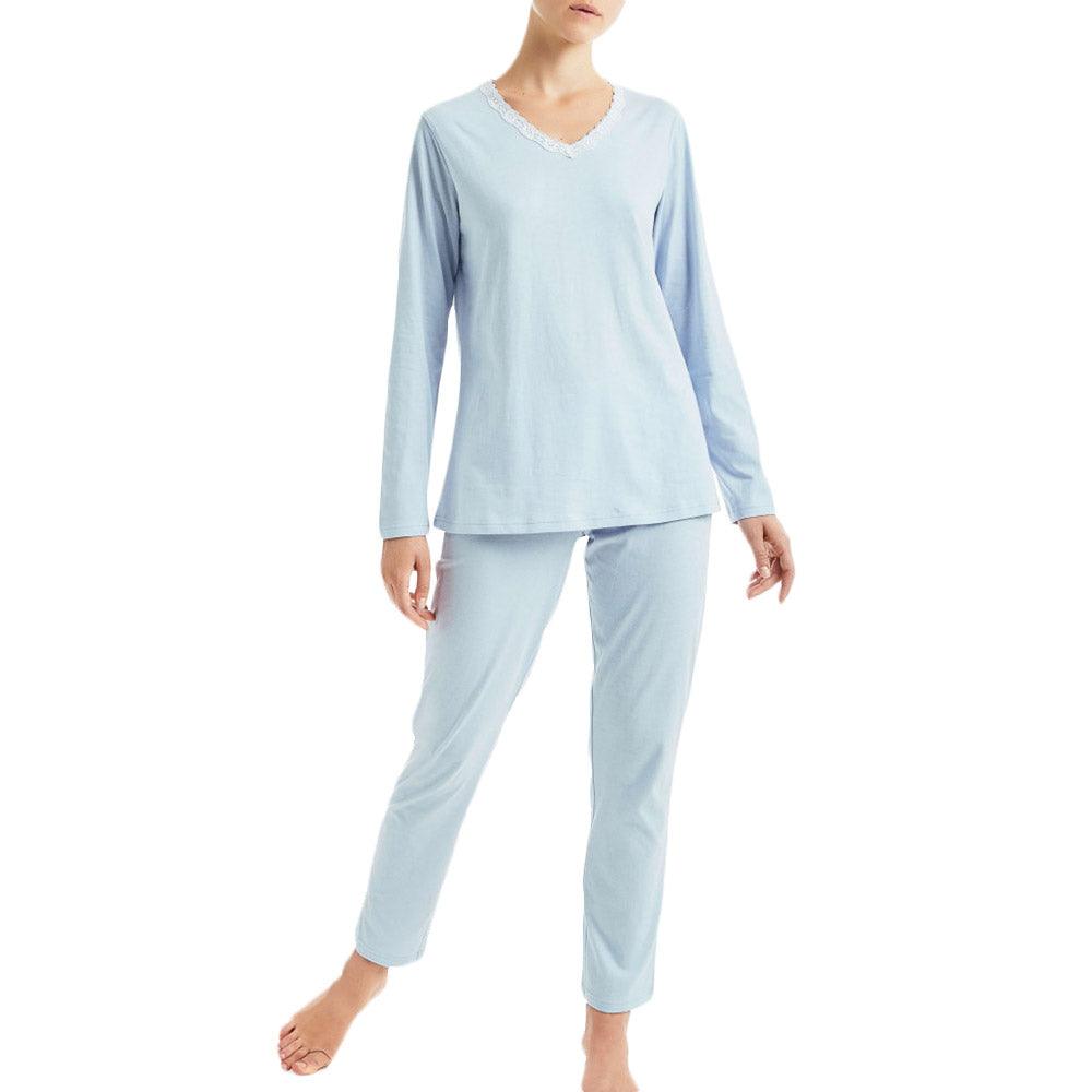 Ragno Pigiama da Donna in jersey di Cotone Kit008 S28 - Passarelli Biancheria