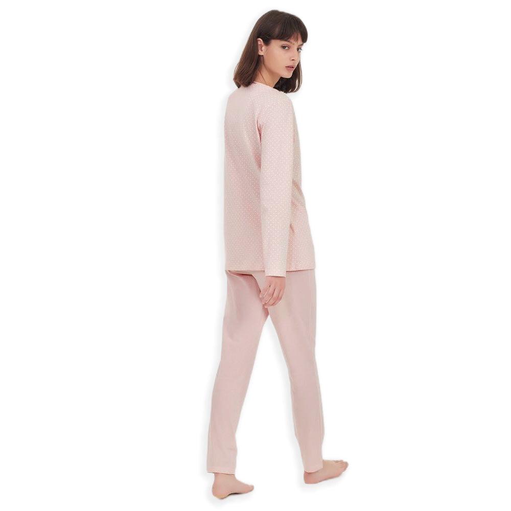 Ragno Pigiama da Donna Cotone Leggero Aperto Maniche Lunghe DC52N6 S40 - Passarelli Biancheria