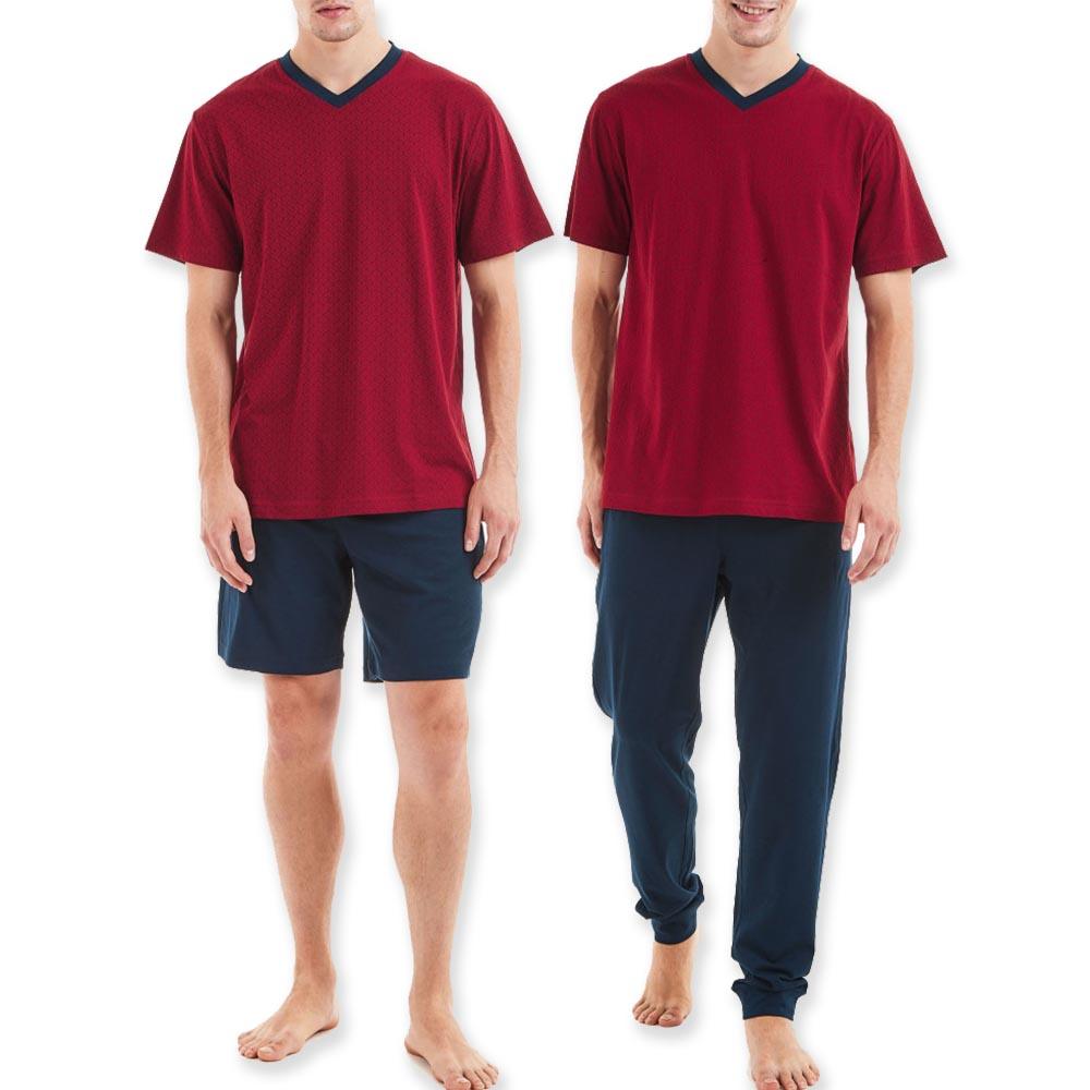 Ragno Pigiama da Uomo 3 Pezzi Maniche Corte U308NT S30 - Passarelli Biancheria