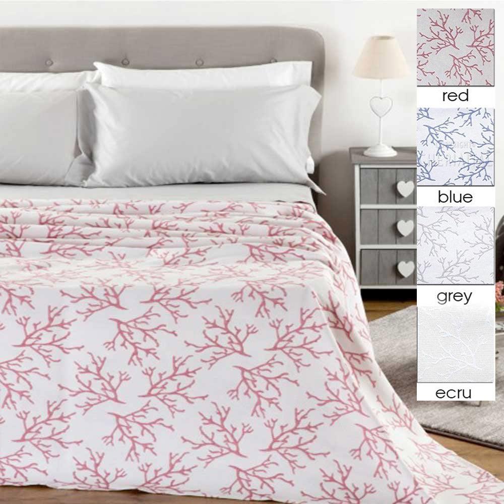 Riviera Copriletto Singolo Estivo in Cotone Louvre Coral S30 - Passarelli Biancheria