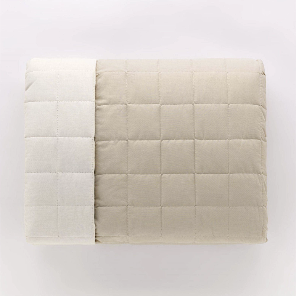 Riviera Paint Single Double Face Quilted Cotton Bedspread - B60