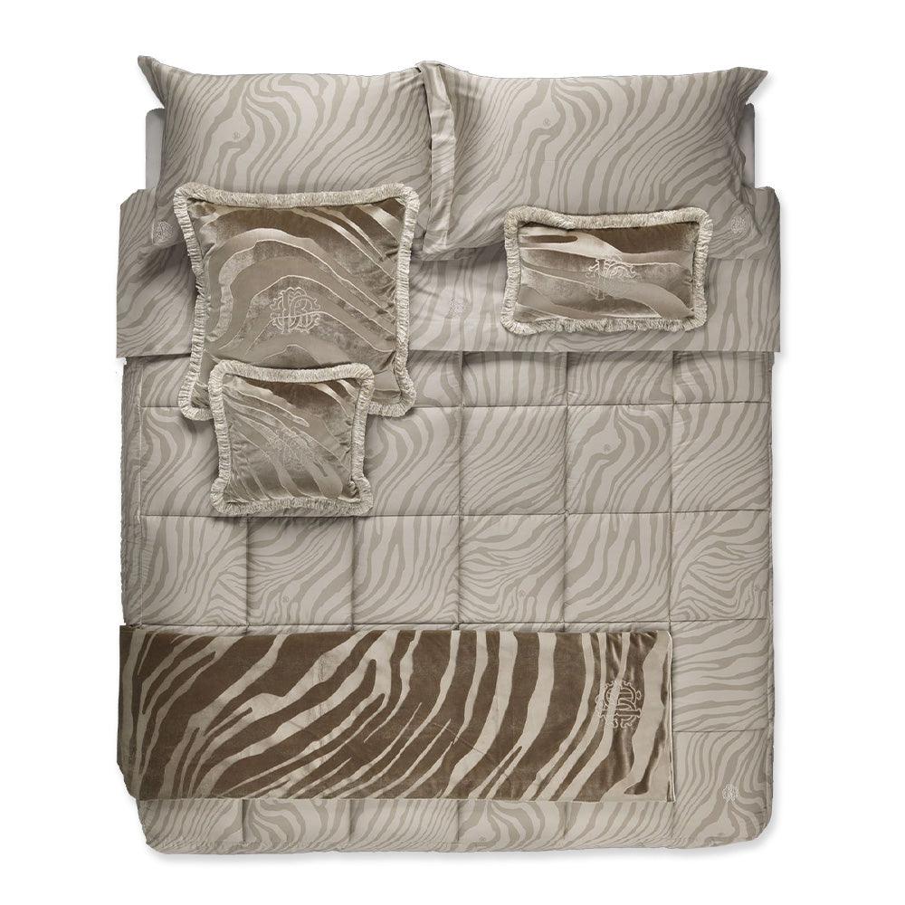 Roberto Cavalli Home Copriletto Trapuntato Matrimoniale Macro Zebrage S385 - Passarelli Biancheria