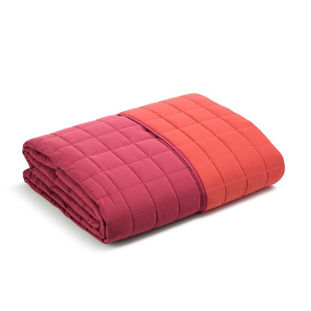 Caleffi Copriletto Trapuntato Matrimoniale Tinta Unita Modern Bicolor - Passarelli Biancheria