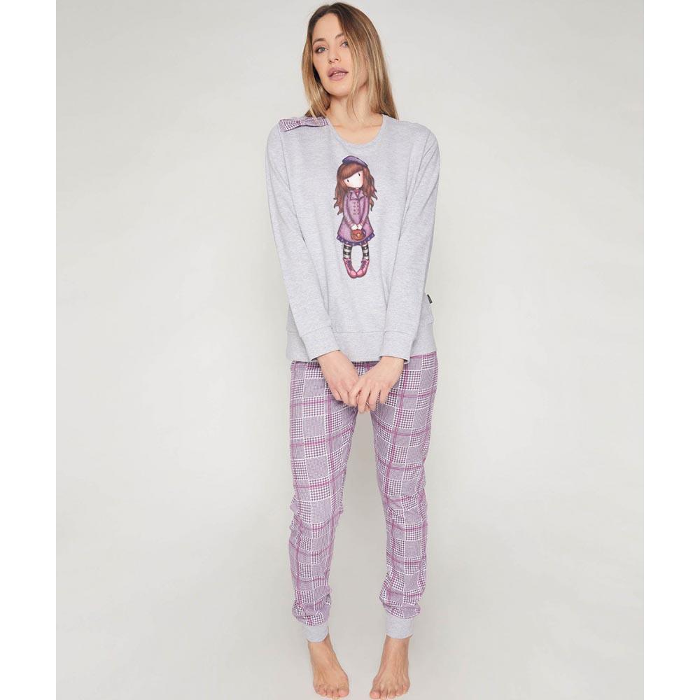 Santoro Corjuss Pigiama da Donna in Caldo Cotone Felpato 55529 S34 - Passarelli Biancheria