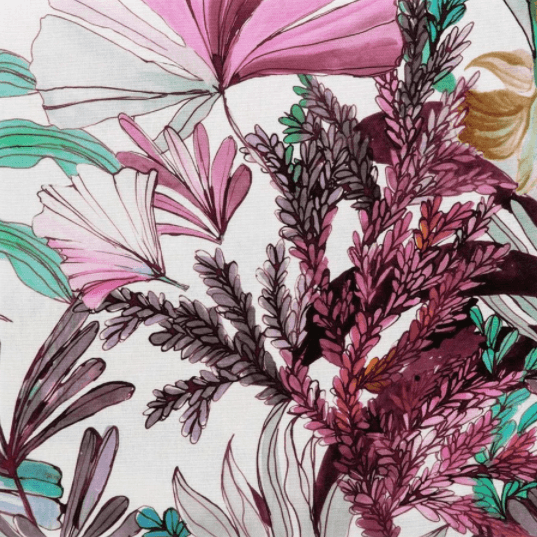 Riviera tovaglia in Cotone da 12 Posti Orchidea D34 - Passarelli Biancheria