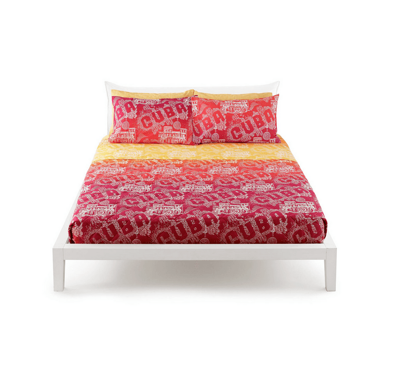 Bassetti Completo lenzuola Piazza e Mezza Cuba con doppie federe S50 - Passarelli Biancheria