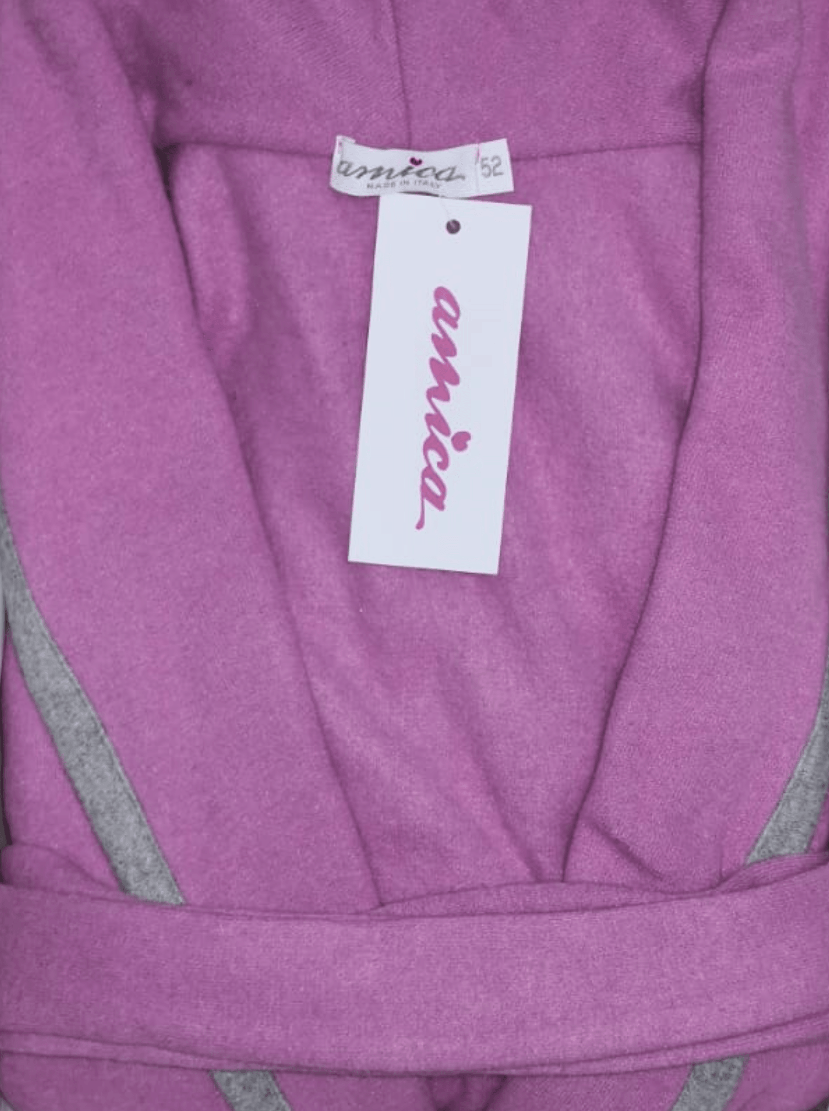 Amica Vestaglia Invernale in Punto Milano collo Sciallato da Donna A862 S36 - Passarelli Biancheria