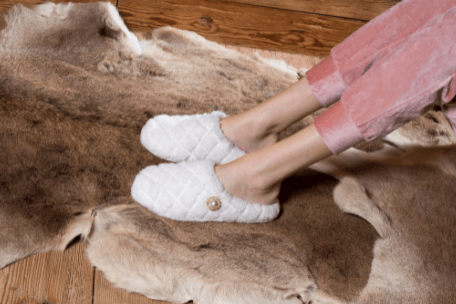 Emanuela Biffoli Pantofole da Donna Ecofur Perla 30011 D14 - Passarelli Biancheria