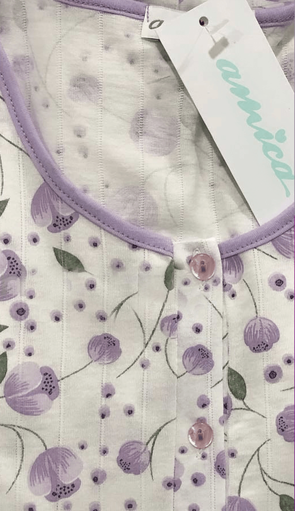 Amica Camicia da Notte Estiva Maniche Corte 91A764 S30 - Passarelli Biancheria