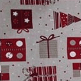 Via Roma 60 Copri Tavola - Tovaglia Disegno Natalizio 160x180 in Cotone S26 - Passarelli Biancheria