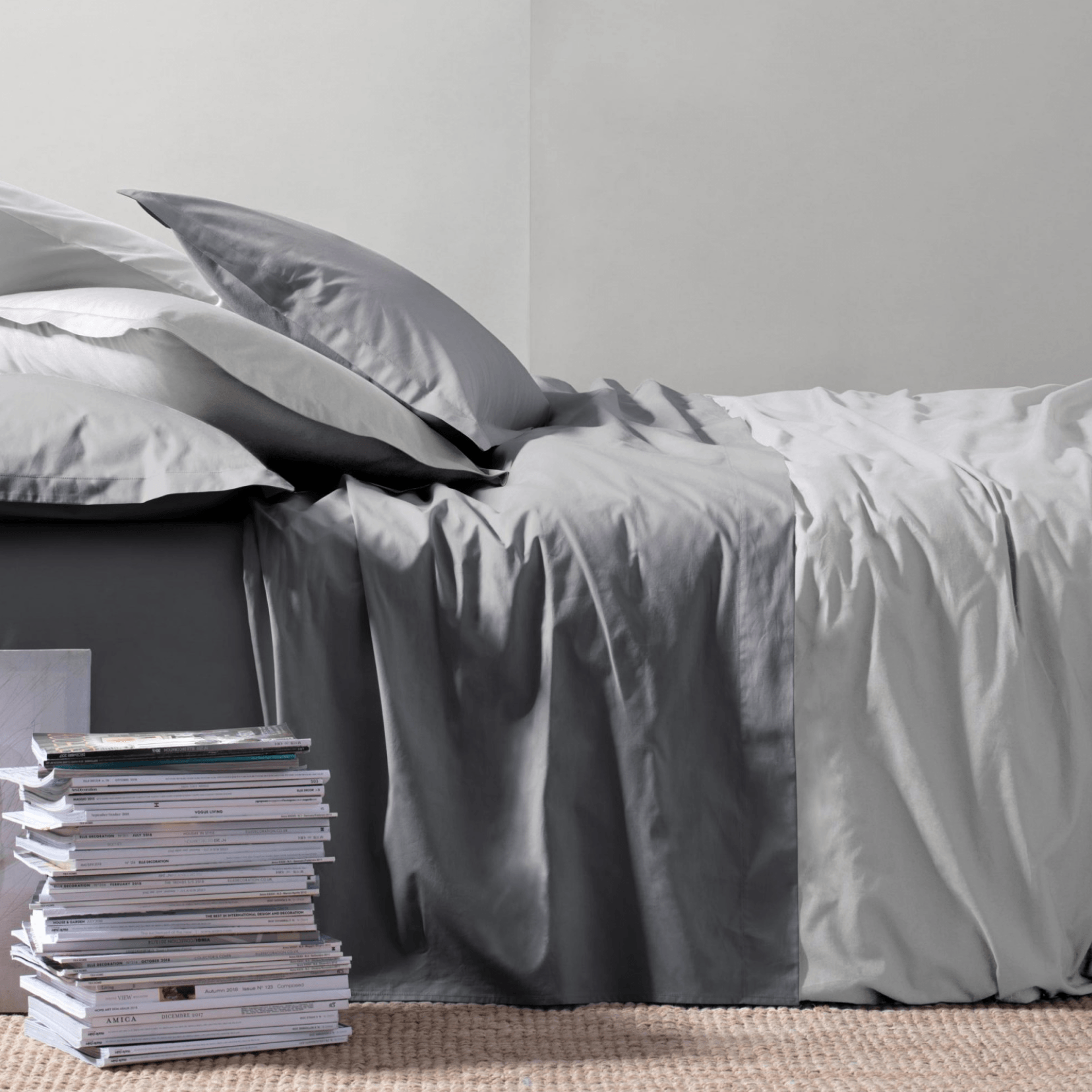 Riviera Completo Lenzuola Singole in Cotone Tinta Unita Paint D38 - Passarelli Biancheria