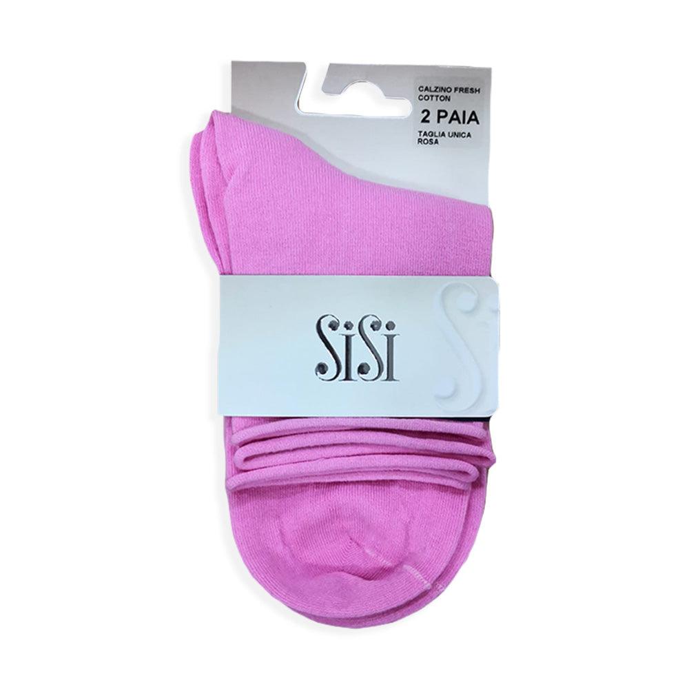 Sisi 2 Paia Calzino da Donna Fresh Cotton 1247SIBP S39 - Passarelli Biancheria