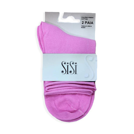 Sisi 2 Paia Calzino da Donna Fresh Cotton 1247SIBP S39 - Passarelli Biancheria