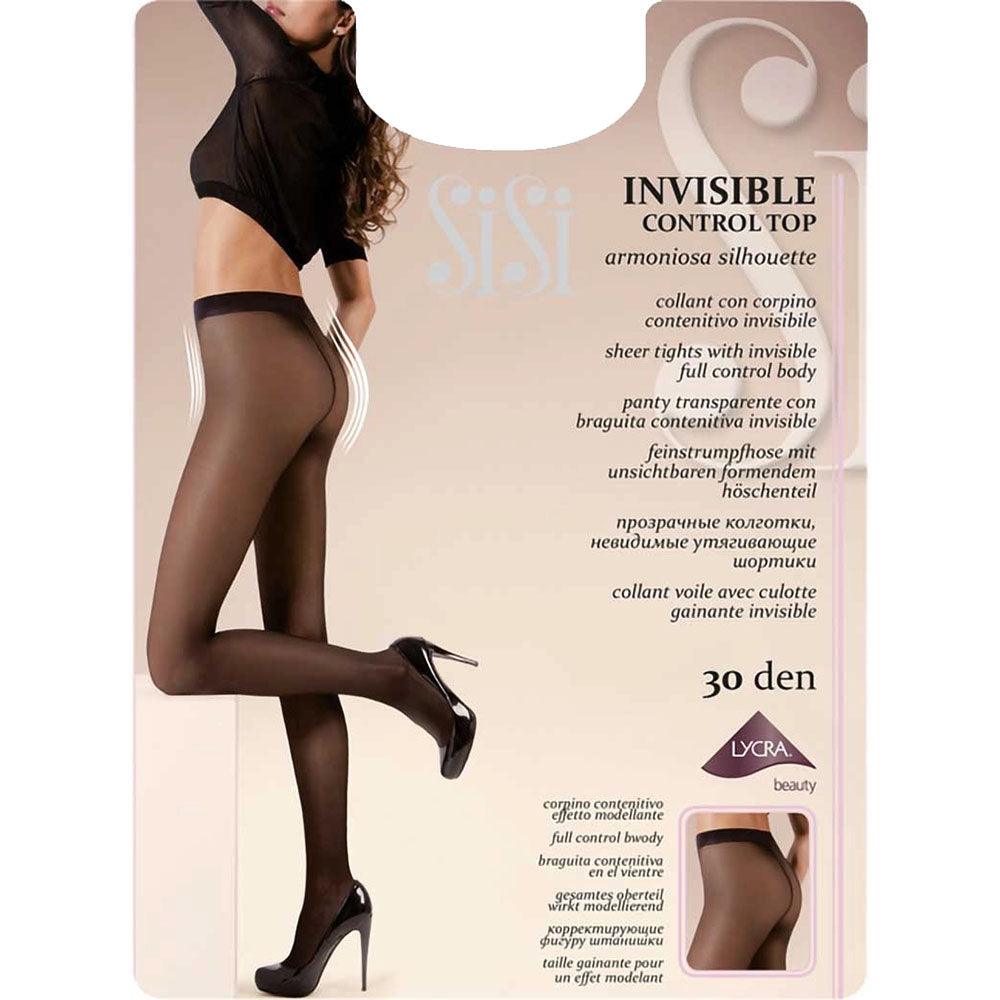Sibba Calze Sottili Elasticizzate Nere – Collant 20DEN Traspiranti Con Controllo, Taglie Forti (fino A 120 Kg), Morbidi E Anti Graffio, Perfetti Per Ogni Occasione