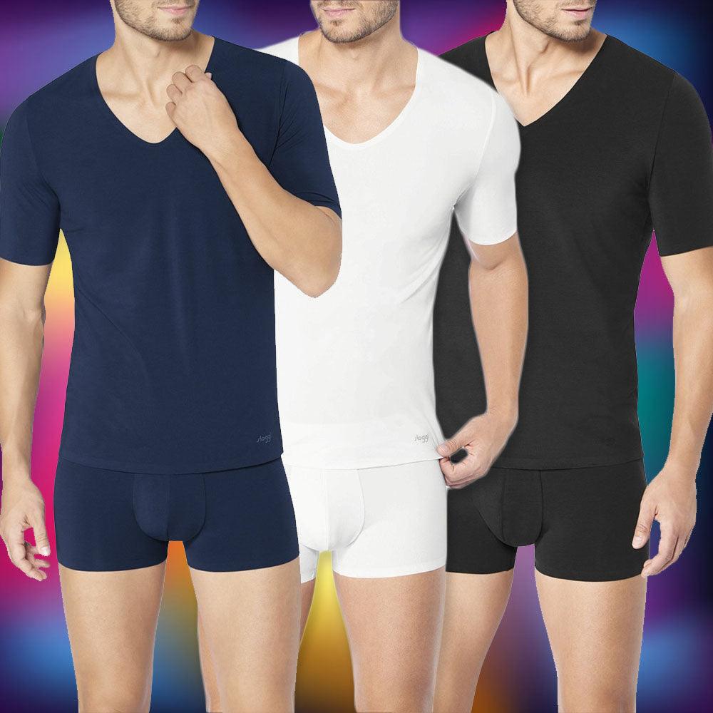Sloggi Uomo Maglia Intima Elastica Scollo V Zero Feel V-Neck S30 - Passarelli Biancheria