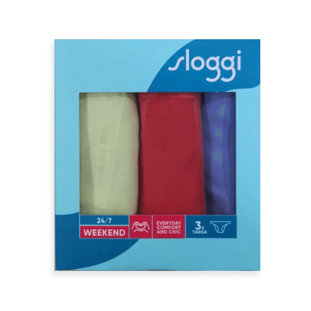 Sloggi Donna Weekend Tai C3P Confezione 3 Slip M018 S15 - Passarelli Biancheria