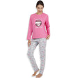 Smiley Pigiama da Donna Invernale in caldo Cotone 54741 S33 - Passarelli Biancheria