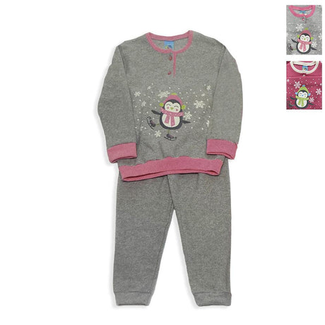 Soffici Colori Pigiama Invernale da Bimba in Caldo Punto Milano D20 - Passarelli Biancheria