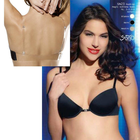 Sono Reggiseno Push Up Foderato Magic Schiena SN23 S22 - Passarelli Biancheria