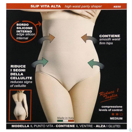 Sono Slip Donna Vita Alta Seamless senza Cuciture KE50 S24 - Passarelli Biancheria