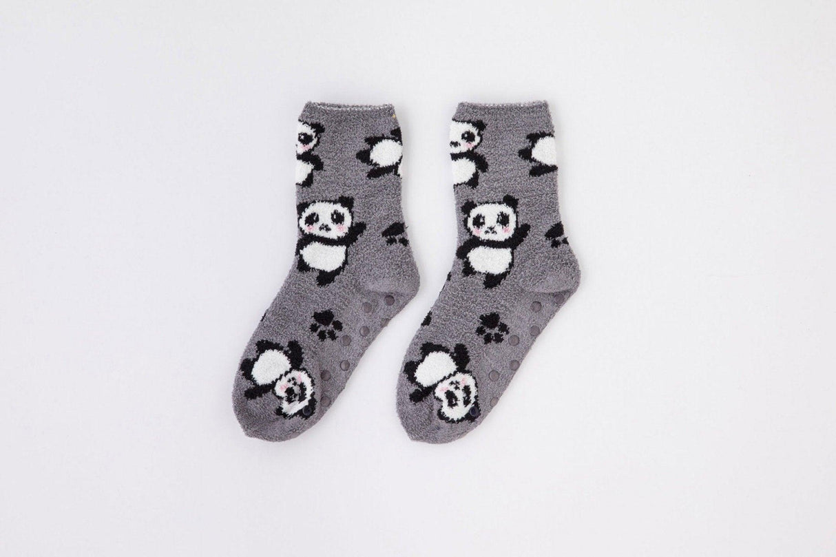 Noidinotte Calzino Anti Scivolo in Pile TR662 Panda All Over S60 - Passarelli Biancheria