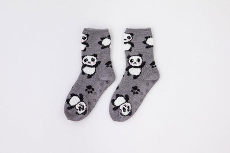 Noidinotte Calzino Anti Scivolo in Pile TR662 Panda All Over S60 - Passarelli Biancheria