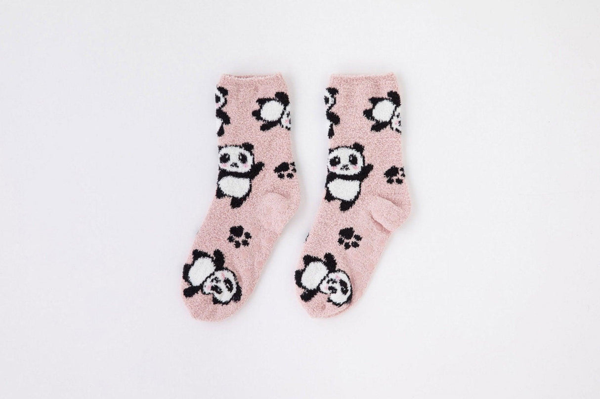 Noidinotte Calzino Anti Scivolo in Pile TR662 Panda All Over S60 - Passarelli Biancheria