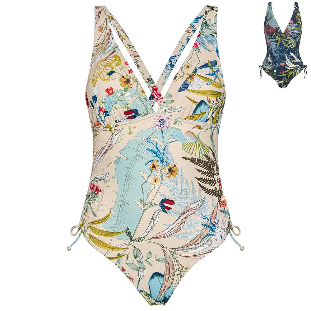 Triumph Costume Intero da Donna Botanical Leaf OP 10207919 S74 - Passarelli Biancheria