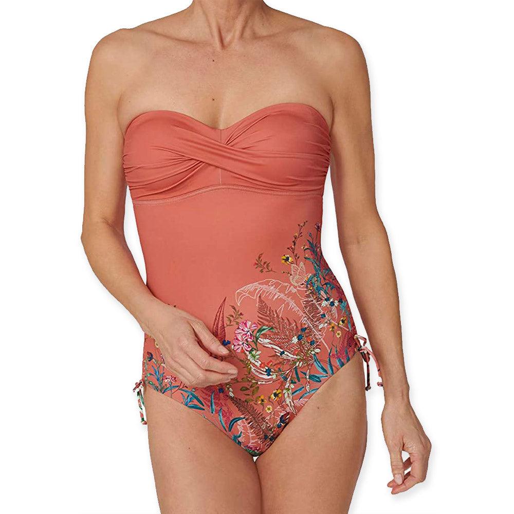 Triumph Costume Intero da Donna Botanical Leaf OPD 10207931 S78 - Passarelli Biancheria