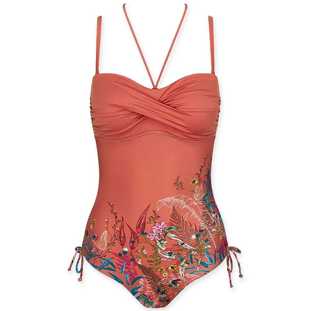 Triumph Costume Intero da Donna Botanical Leaf OPD 10207931 S78 - Passarelli Biancheria