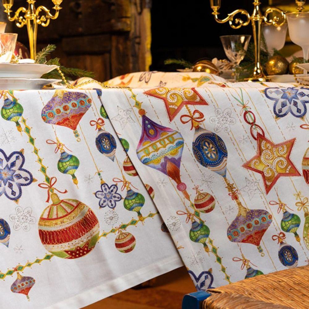 Tessitura Toscana Telerie Tovaglia da 12 Posti Stardust D90 - Passarelli Biancheria