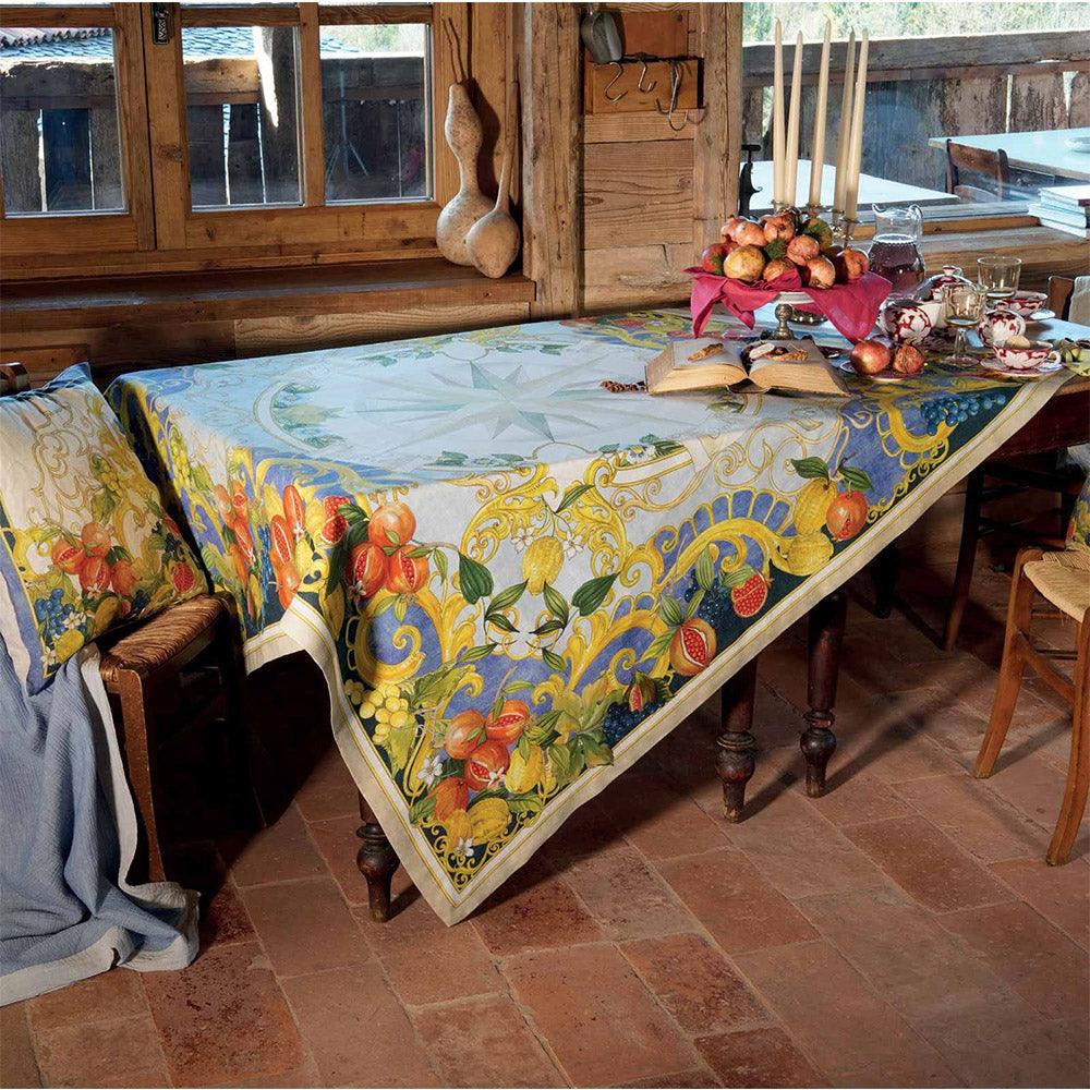 Tessitura Toscana Telerie Tovaglia da Tavola in 100% Puro lino Borea - Passarelli Biancheria