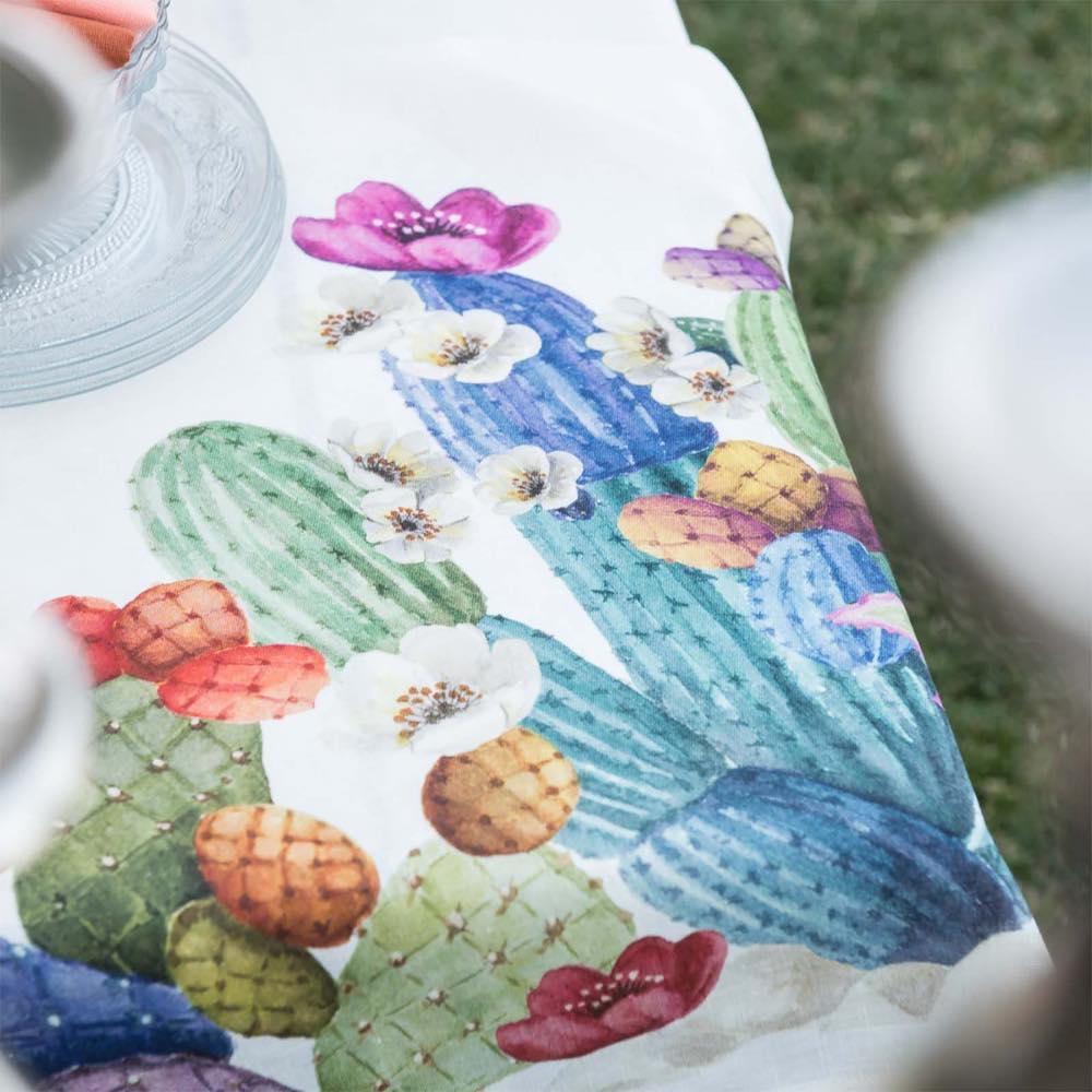 Tessitura Toscana Telerie Tovaglia da Tavola in 100% Puro lino Kactus - Passarelli Biancheria