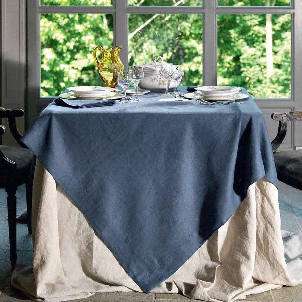 Tessitura Toscana Telerie Tovaglia in Puro Lino Tinta Unita Tiziano - Varie Dimensioni - Passarelli Biancheria