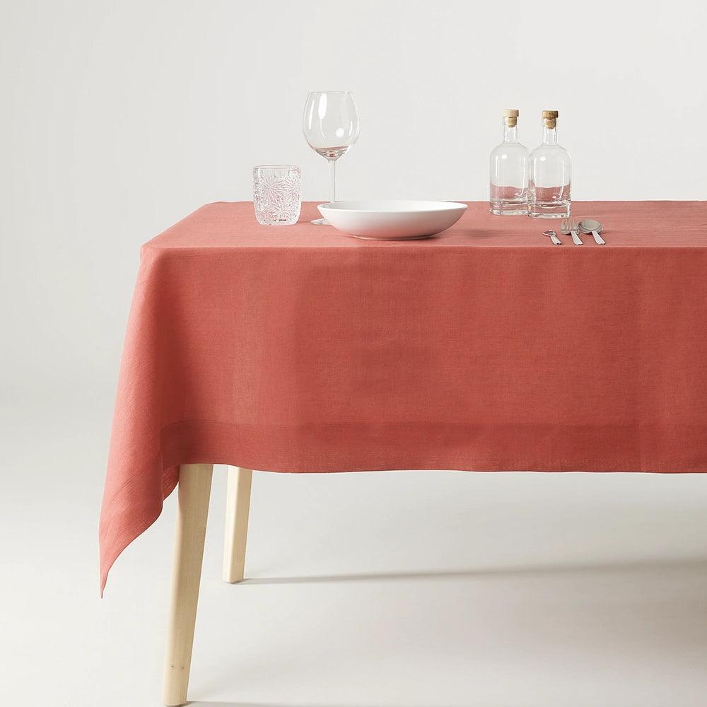 Tessitura Toscana Telerie Tovaglia in Puro Lino Tinta Unita Tiziano - Varie Dimensioni - Passarelli Biancheria