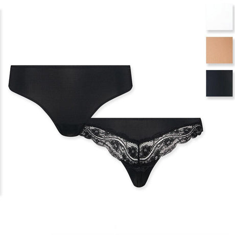 Triumph Confezione 3 Slip Lovely Micro Brazilian String 10182554 S24 - Passarelli Biancheria