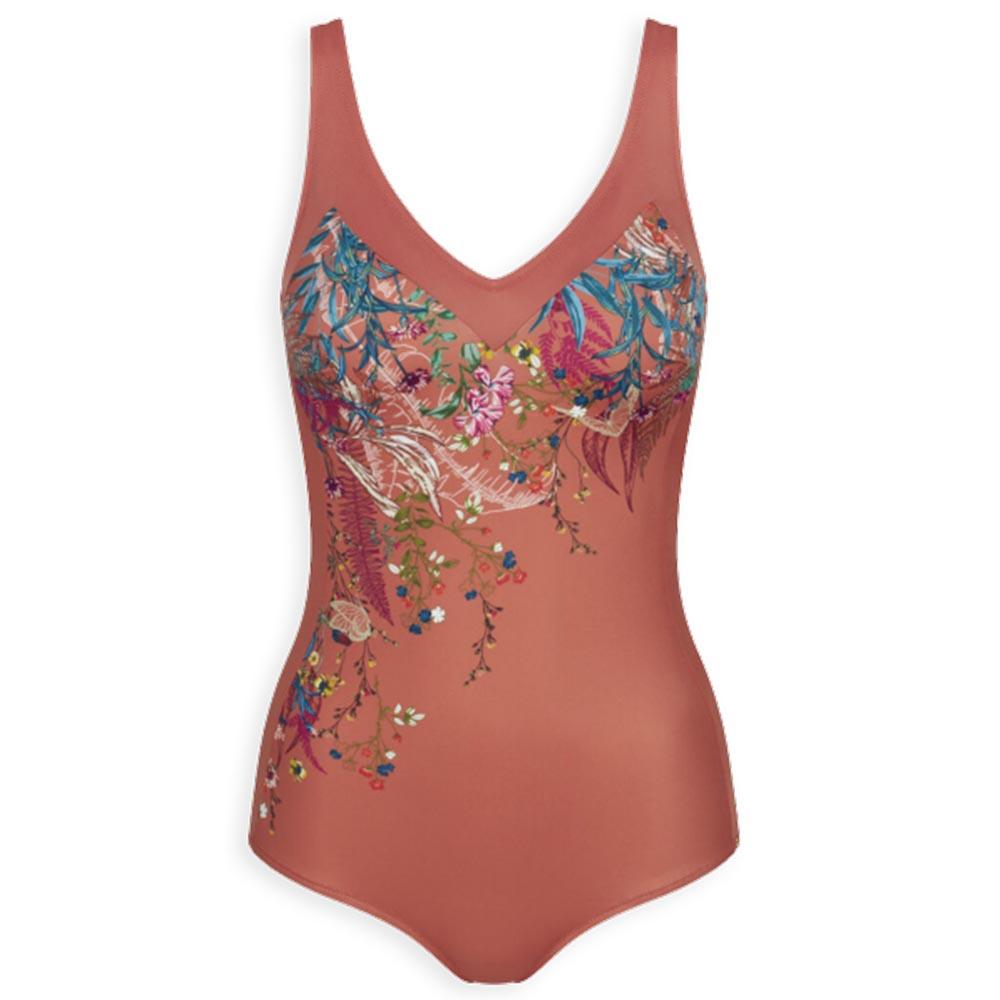 Triumph Costume Intero da Donna Botanical Leaf OP 02 21 10207932 S76 - Passarelli Biancheria