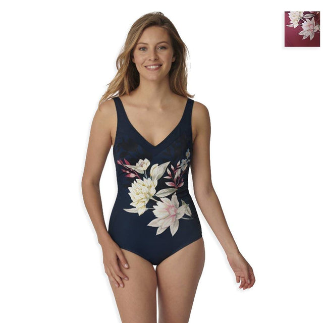 Triumph Costume Intero da Donna Botanical Leaf OP 02 22 10207932 S82 - Passarelli Biancheria