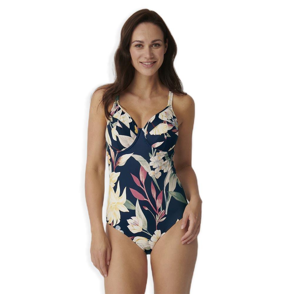 Triumph Costume Intero da Donna Botanical Leaf OW 02 10207928 S80 - Passarelli Biancheria