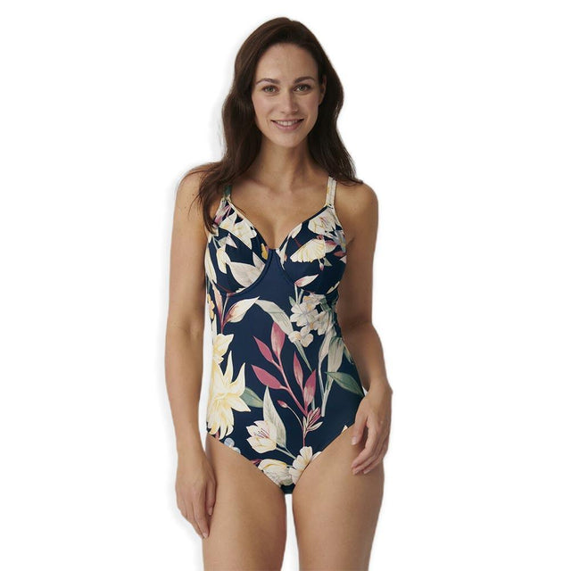 Triumph Costume Intero da Donna Botanical Leaf OW 02 10207928 S80 - Passarelli Biancheria