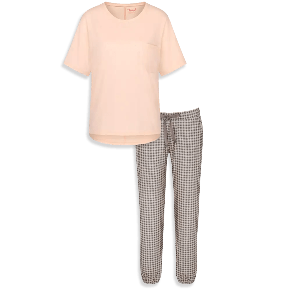 Triumph Pigiama Estivo da Donna Mix e Match 10214847+10215196 Pesca S54 - Passarelli Biancheria