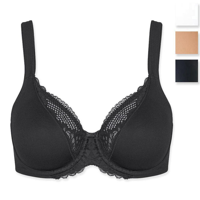 Triumph Reggiseno con Ferretti Modern Lace + Cotton W 10207538 S46 - Passarelli Biancheria