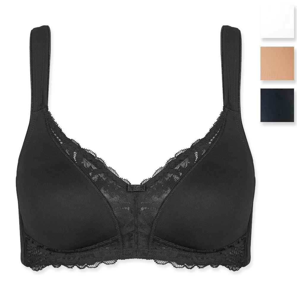 Triumph Reggiseno senza Ferretti Modern Lace + Cotton N 10207539 S42 - Passarelli Biancheria